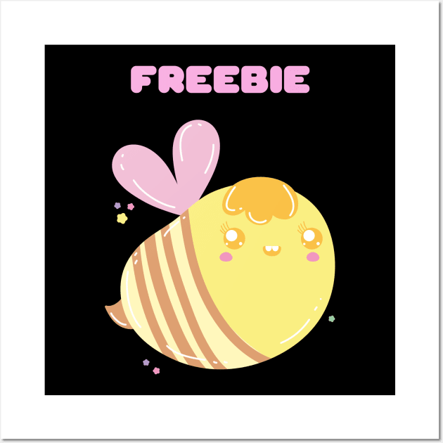 Bees Freebie Free Bee Gift for Bee Lovers Wall Art by nathalieaynie